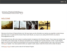 Tablet Screenshot of pastorschool.org